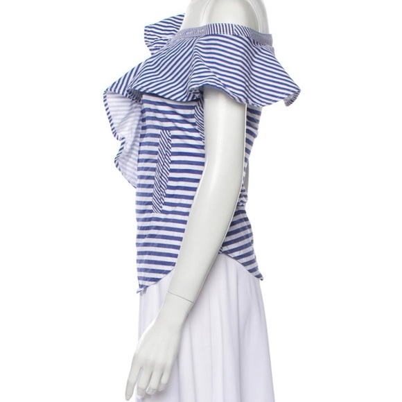 Self-portrait stripped asymmetrical top XS, US 0 - Picture 2 of 4